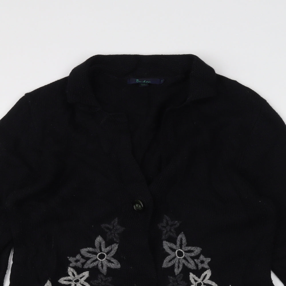 Boden Womens Blue  Knit Jacket Coatigan Size 14