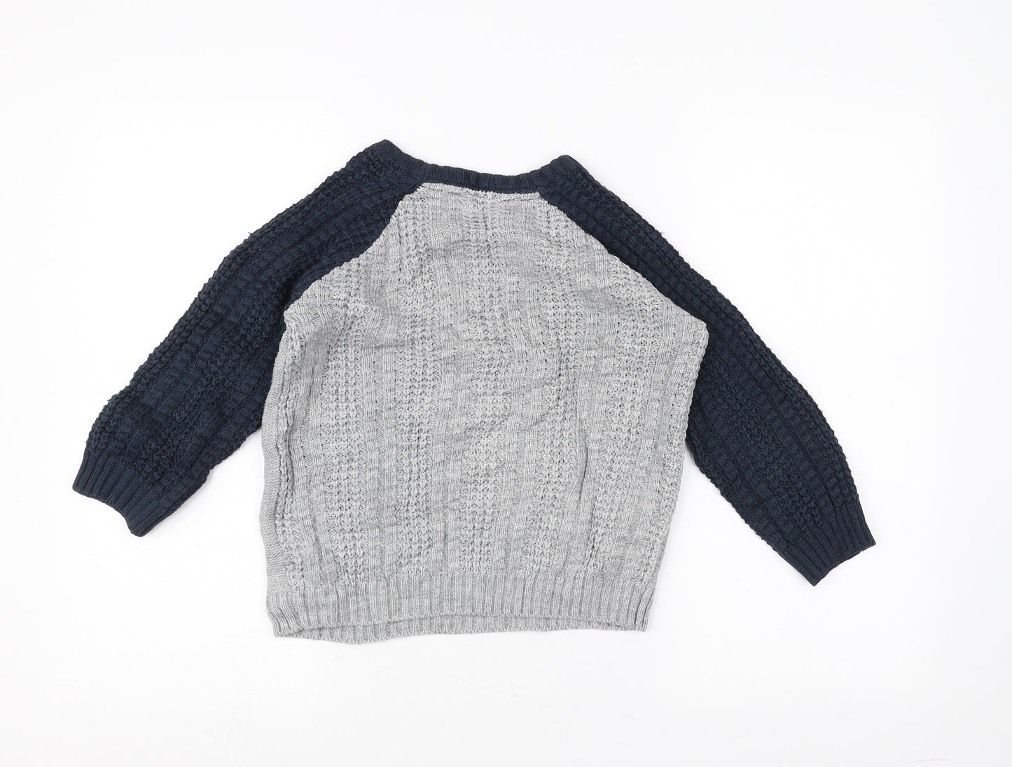 Nutmeg Boys Grey   Pullover Jumper Size 5-6 Years