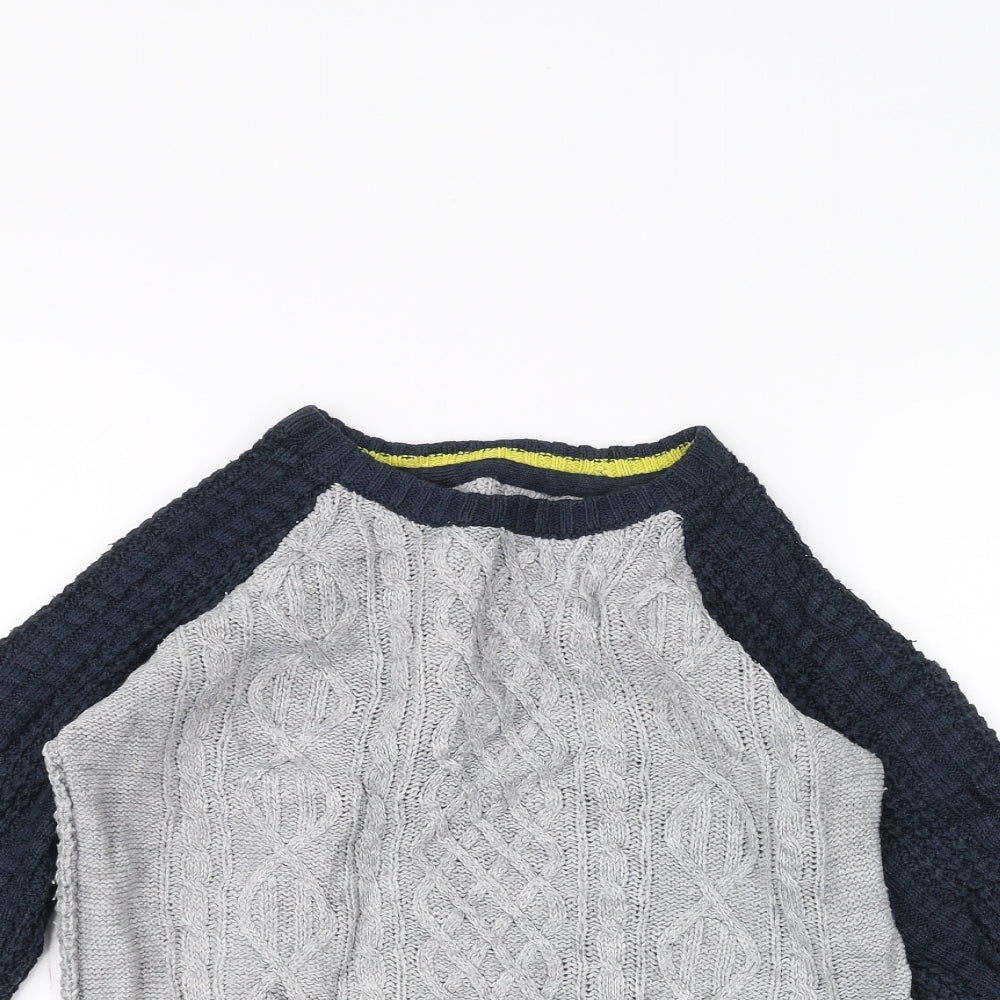 Nutmeg Boys Grey   Pullover Jumper Size 5-6 Years