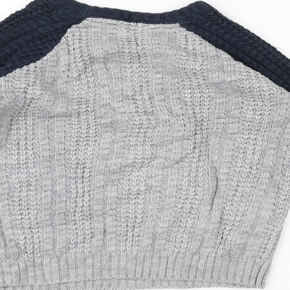Nutmeg Boys Grey   Pullover Jumper Size 5-6 Years