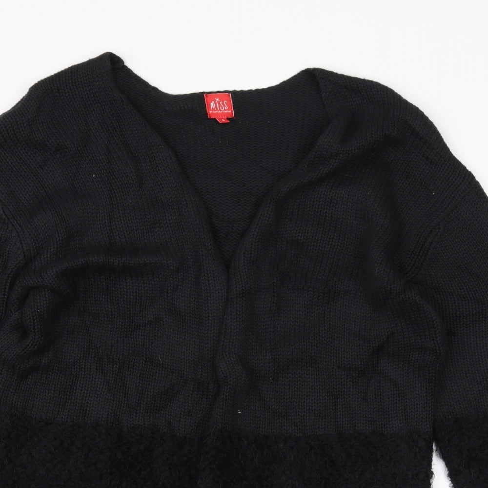 Miss Womens Black   Jacket Coatigan Size S