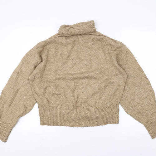 H&M Womens Brown  Knit Pullover Jumper Size XS