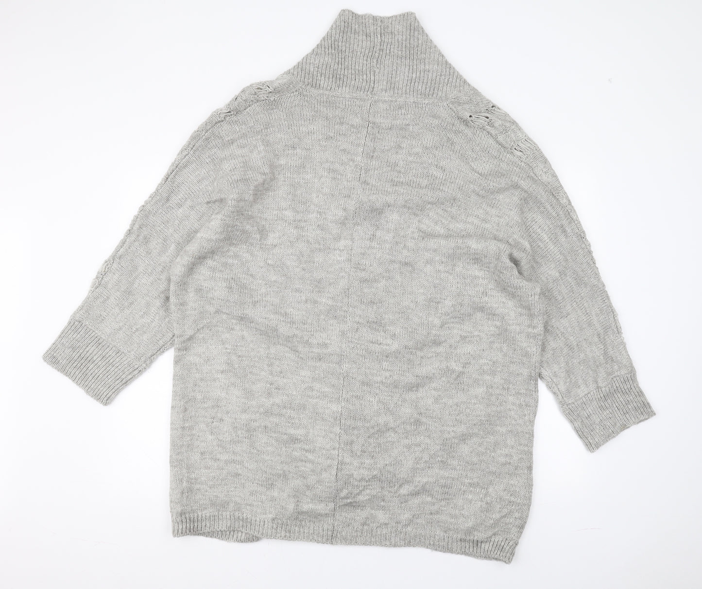 NEXT Womens Grey  Knit Jacket Coatigan Size M