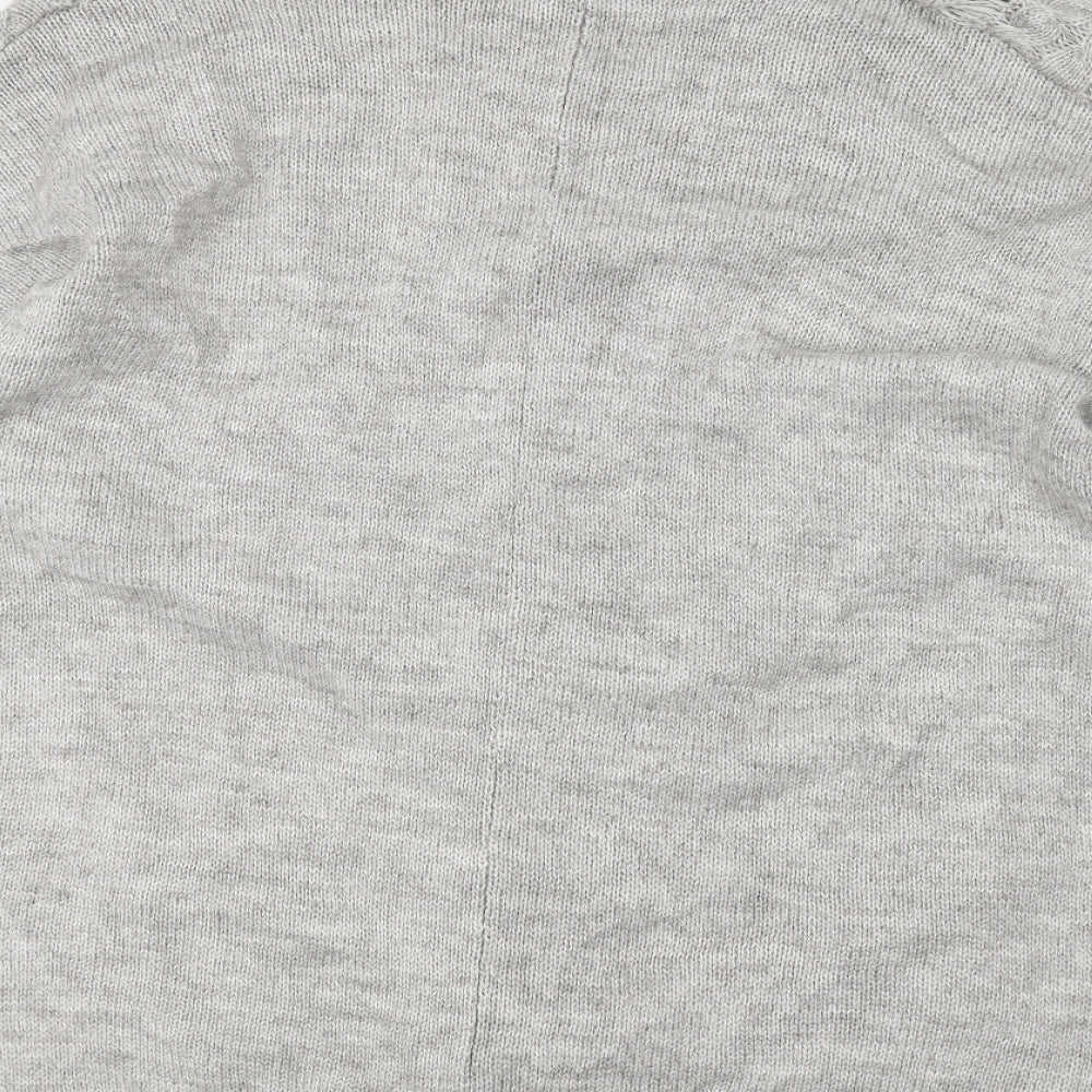 NEXT Womens Grey  Knit Jacket Coatigan Size M