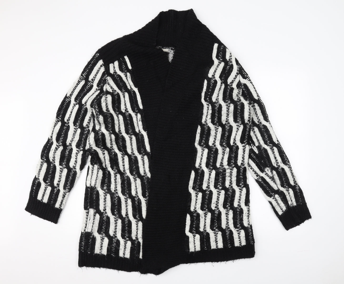 TU Womens Black  Knit Jacket  Size L