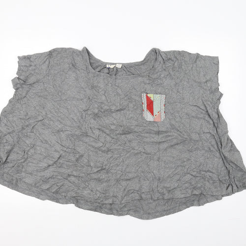Preworn Womens Grey   Basic T-Shirt Size S