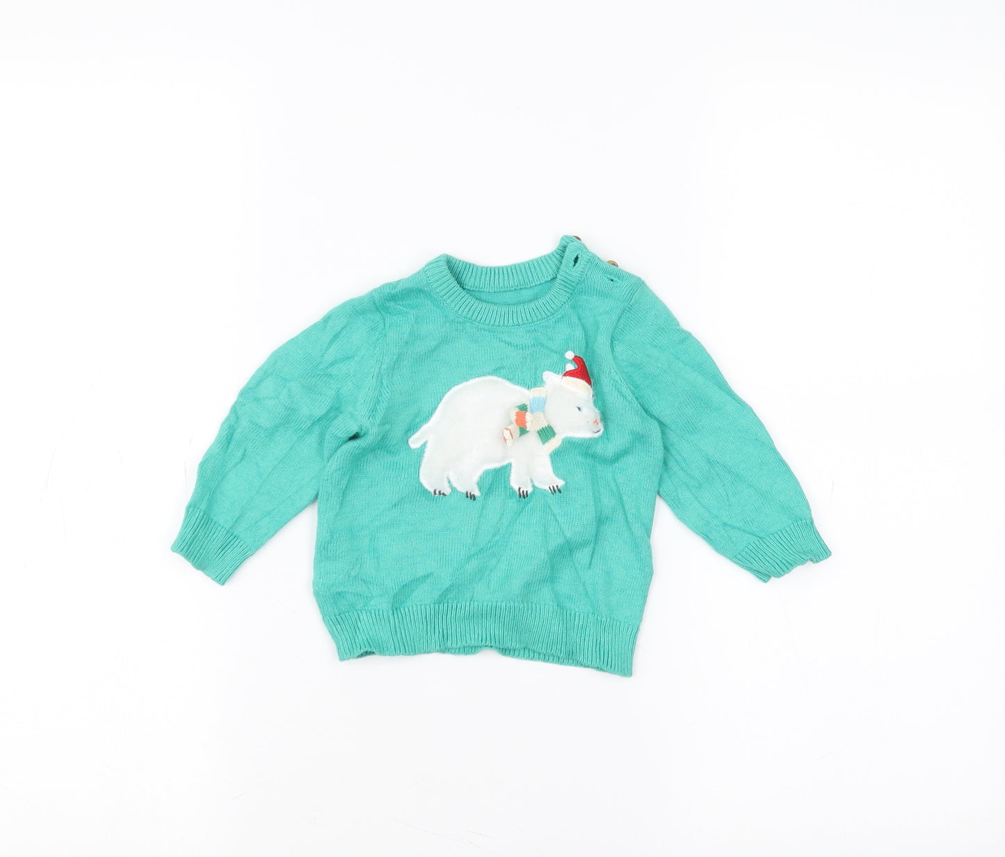 Marks and Spencer Baby Green   Pullover Jumper Size 3-6 Months