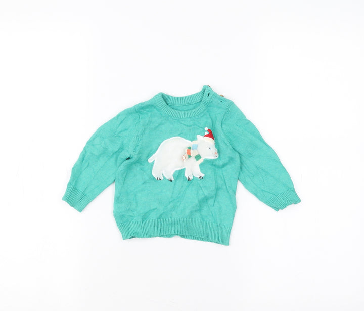 Marks and Spencer Baby Green   Pullover Jumper Size 3-6 Months