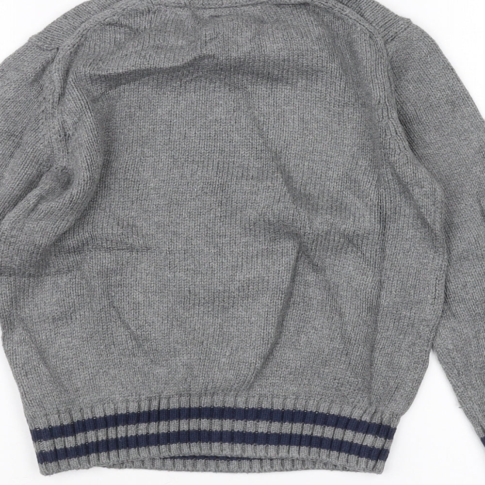 Gap Boys Grey   Pullover Jumper Size 5 Years  - UK Flag