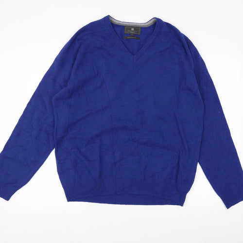 Marks and Spencer Mens Blue   Pullover Jumper Size L