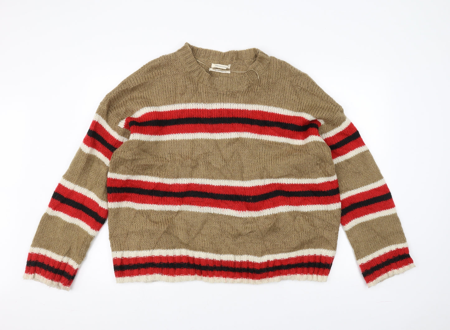 Urban Outfitters Mens Brown  Knit Pullover Jumper Size L