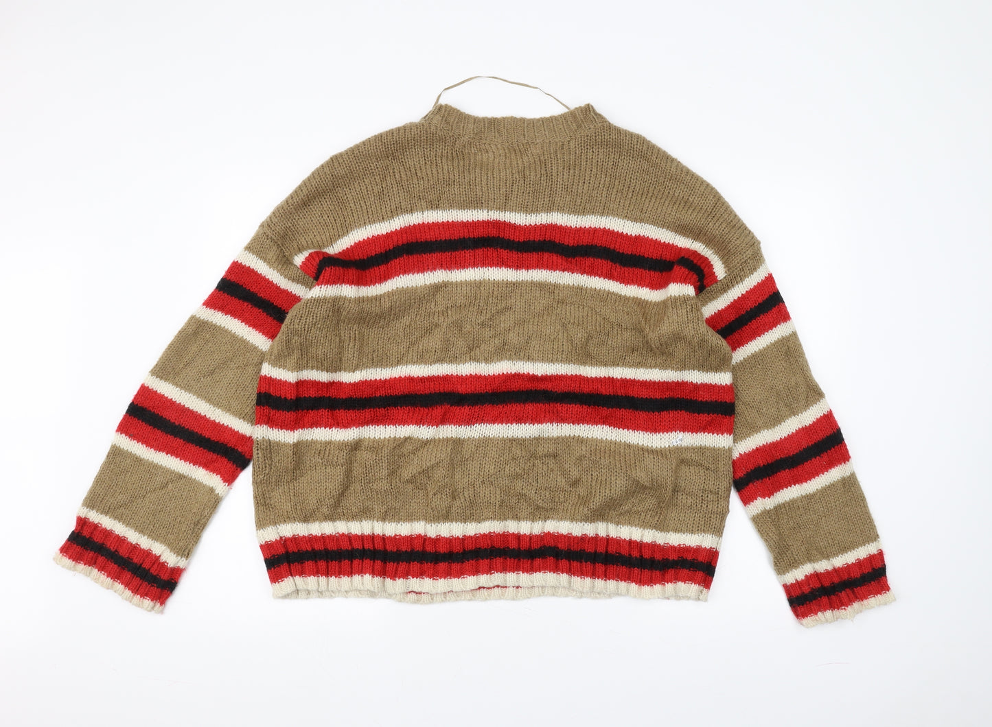 Urban Outfitters Mens Brown  Knit Pullover Jumper Size L