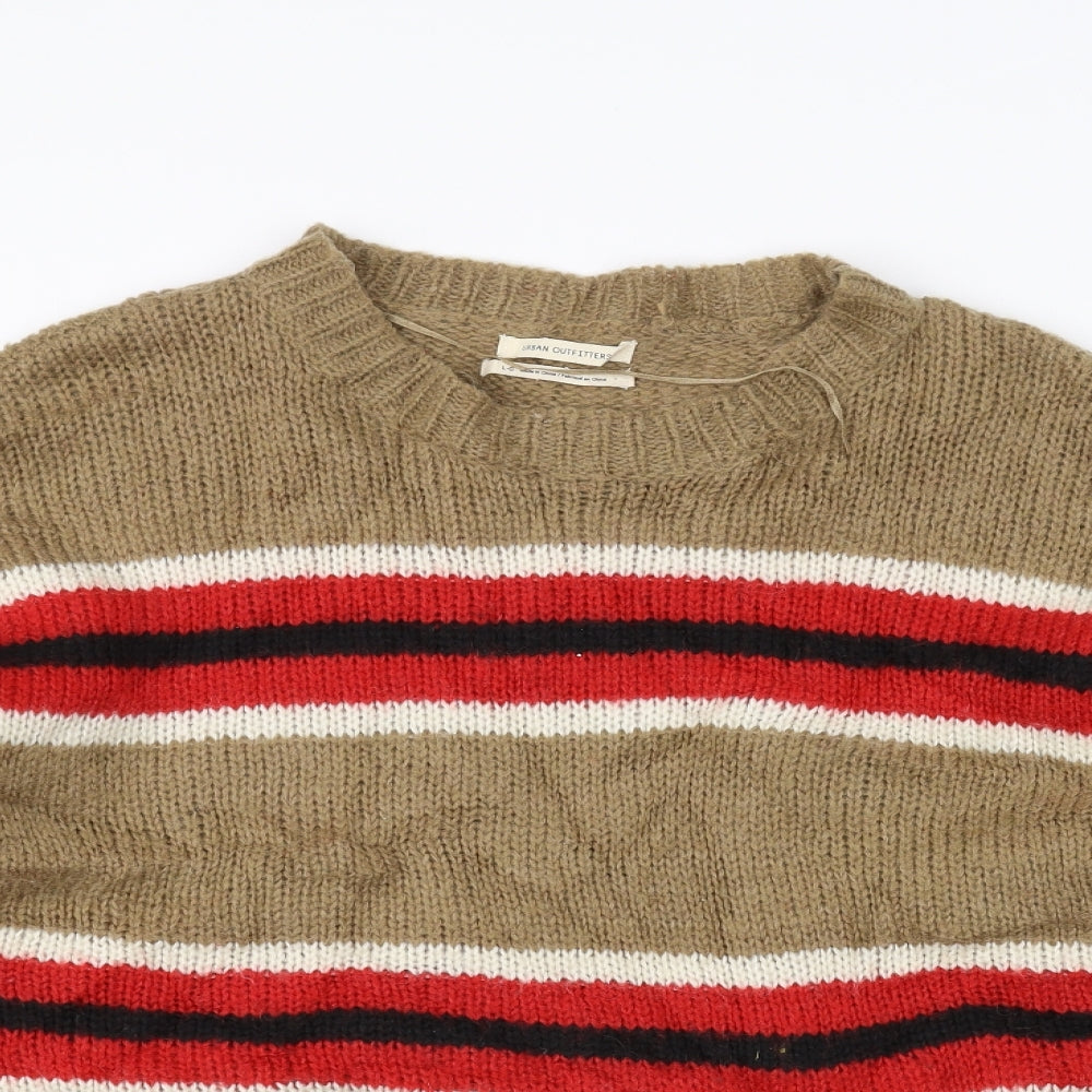 Urban Outfitters Mens Brown  Knit Pullover Jumper Size L