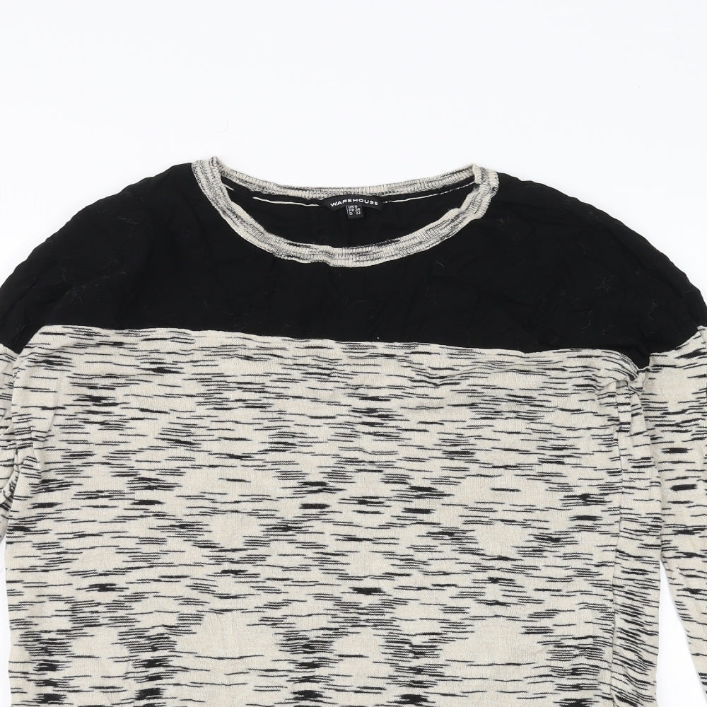 Warehouse Womens White   Basic T-Shirt Size 6