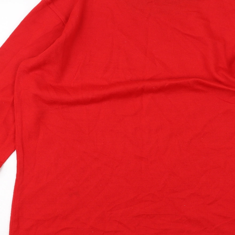 Preworn Womens Red   Pullover Jumper Size L