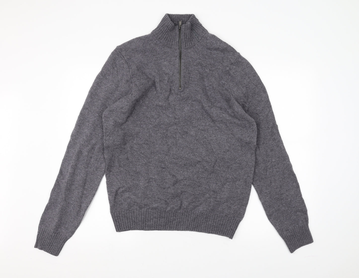 Marks and Spencer Mens Grey  Knit Pullover Jumper Size M