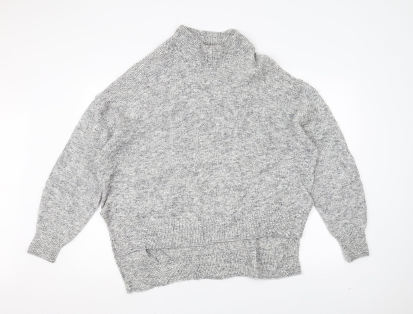 H&M Womens Grey  Knit Pullover Jumper Size M