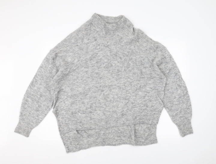 H&M Womens Grey  Knit Pullover Jumper Size M
