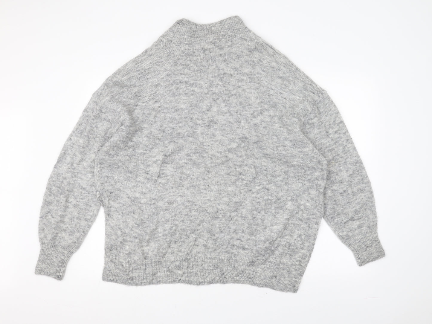 H&M Womens Grey  Knit Pullover Jumper Size M