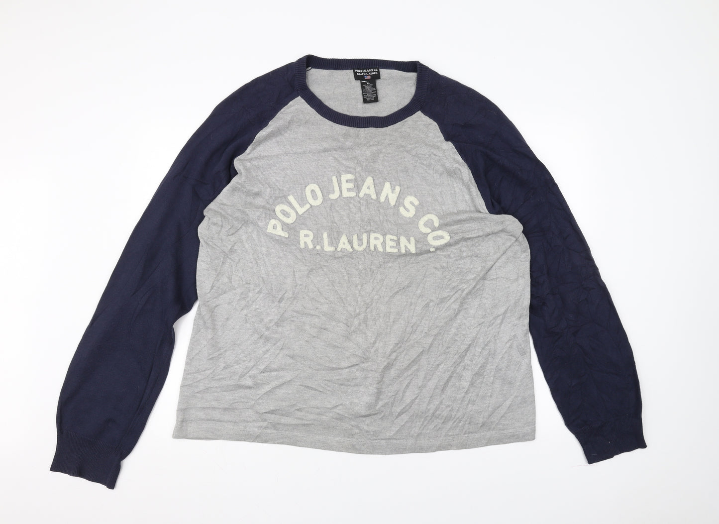 Polo Ralph Lauren Mens Grey   Pullover Jumper Size XL