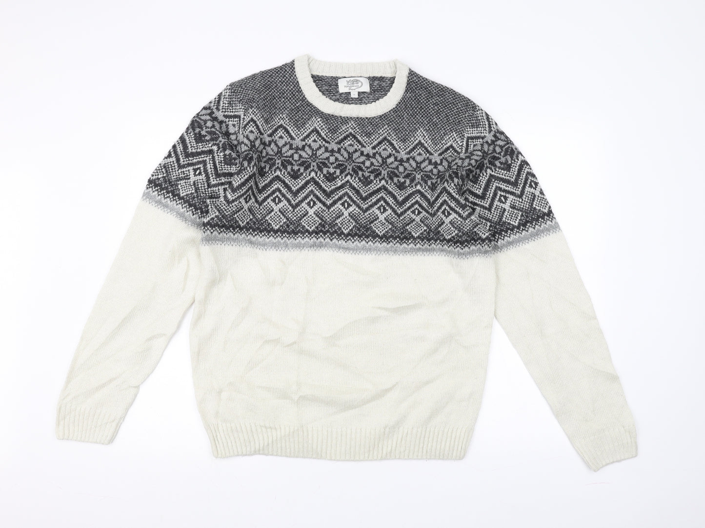 Kangaroo Poo Mens White   Pullover Jumper Size M