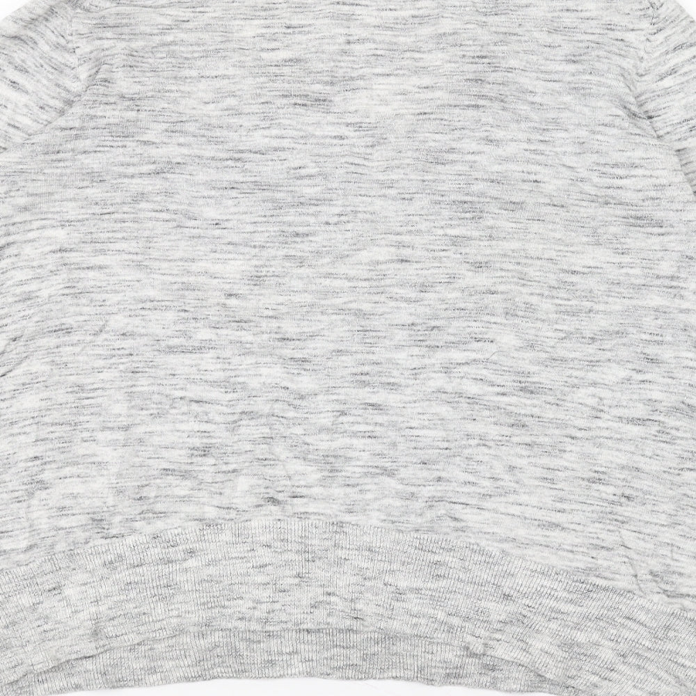 Zara Knit Womens Grey   Basic T-Shirt Size S