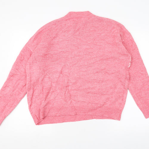 Papaya Womens Pink  Knit Pullover Jumper Size L