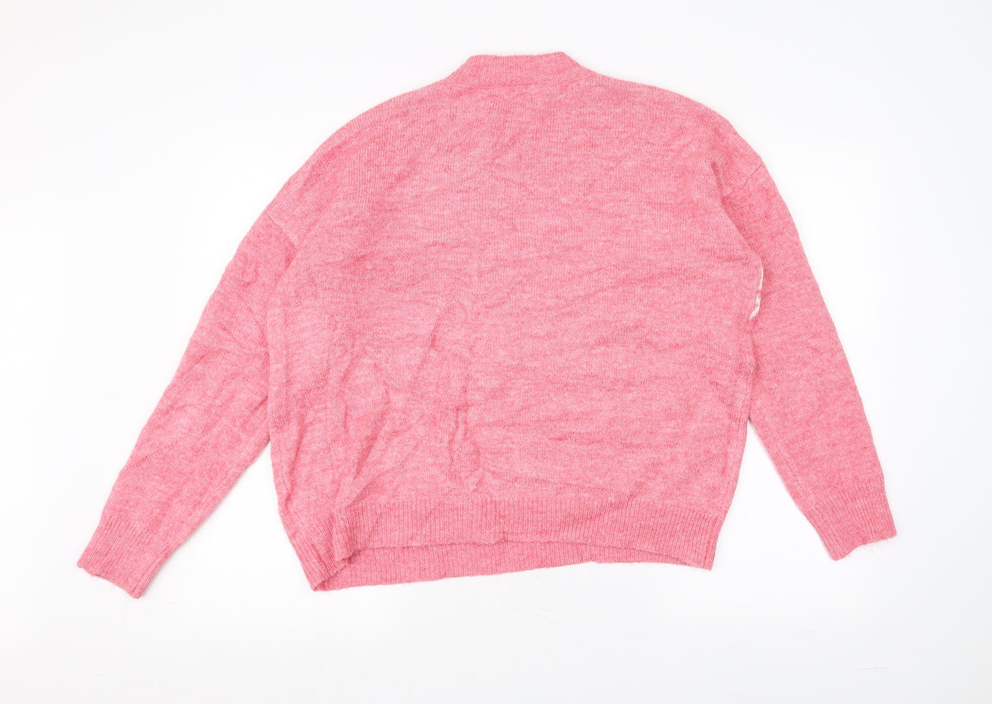 Papaya Womens Pink  Knit Pullover Jumper Size L