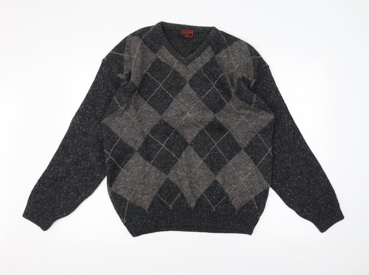 Burton Mens Black  Knit Pullover Jumper Size M