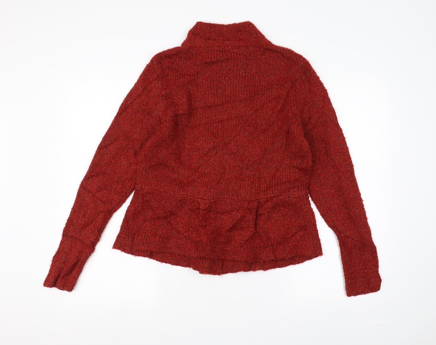 B High Womens Orange  Knit Pullover Jumper Size M