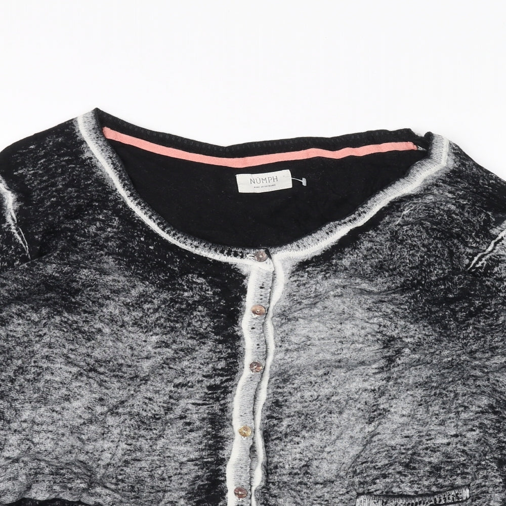 Numph Womens Black   Cardigan Jumper Size L