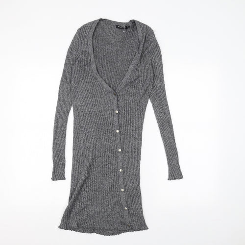 Brave Soul Womens Grey   Cardigan Jumper Size S