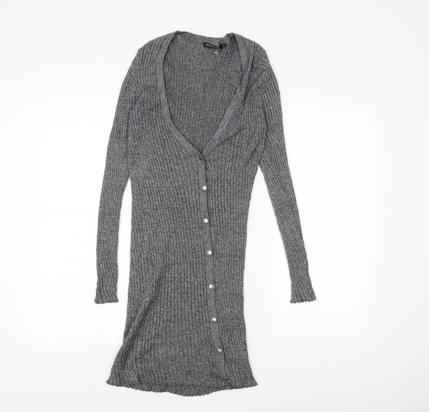 Brave Soul Womens Grey   Cardigan Jumper Size S