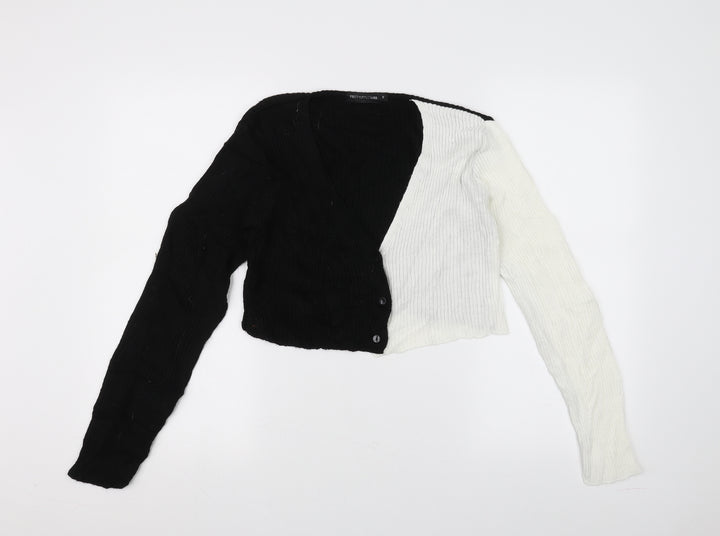 PRETTYLITTLETHING Womens White Cardigan Jumper Size S