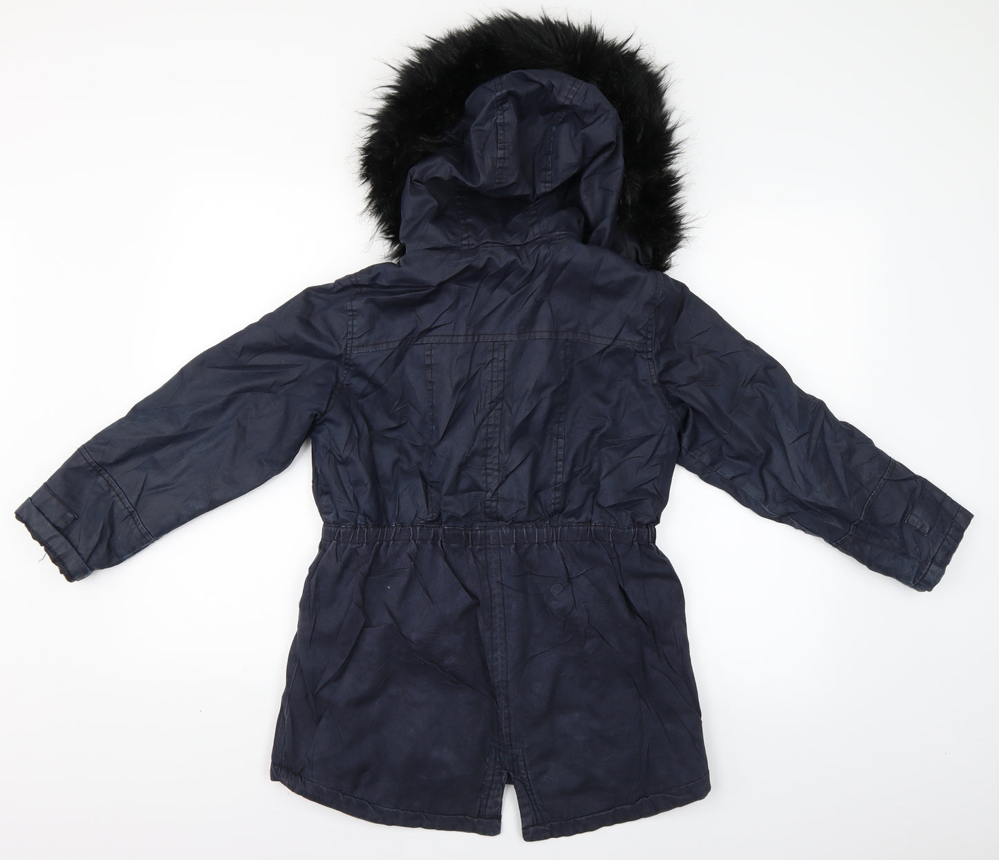 beautiful inside and out Girls Blue   Parka Coat Size 10 Years
