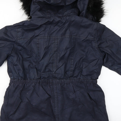 beautiful inside and out Girls Blue   Parka Coat Size 10 Years
