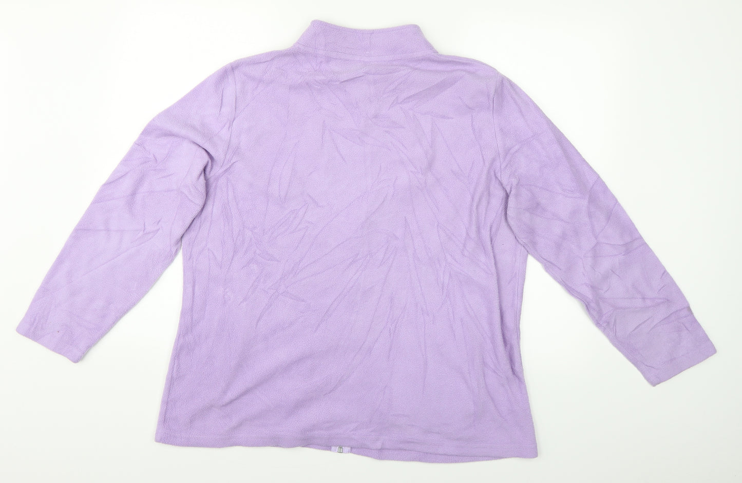 Preworn Womens Purple   Full Zip Sweatshirt Size 16