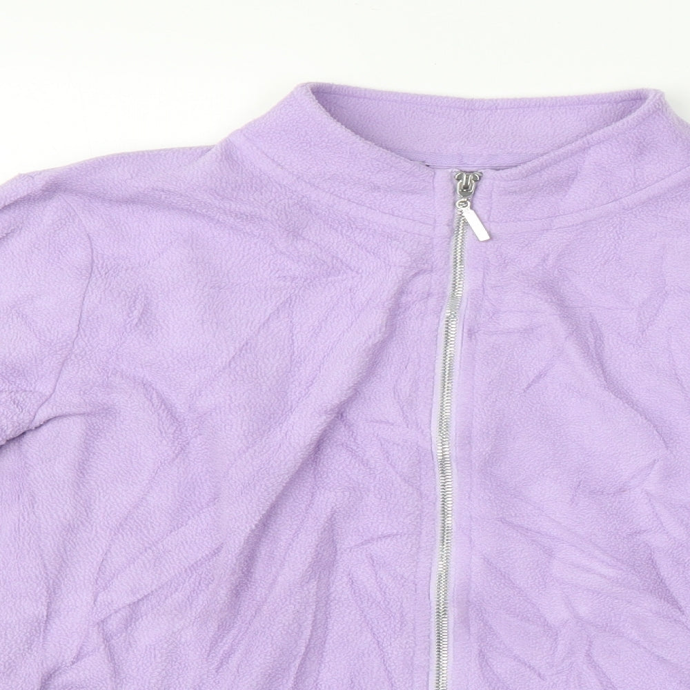 Preworn Womens Purple   Full Zip Sweatshirt Size 16
