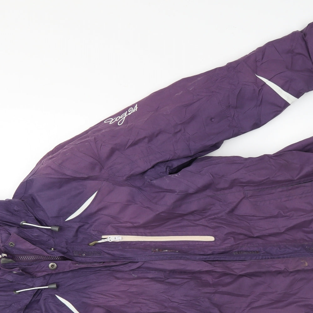TOG 24 Womens Purple   Rain Coat Coat Size 8