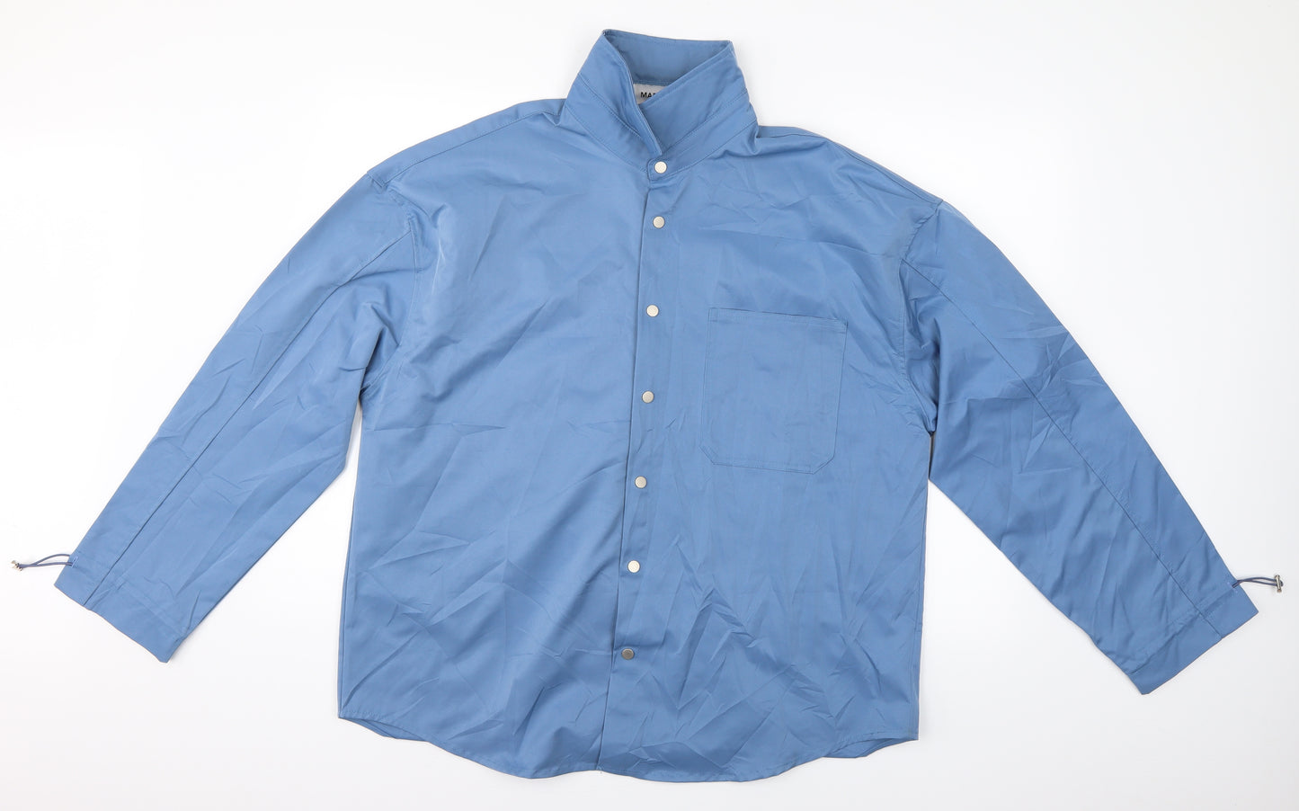 madeinwn Mens Blue    Button-Up Size L