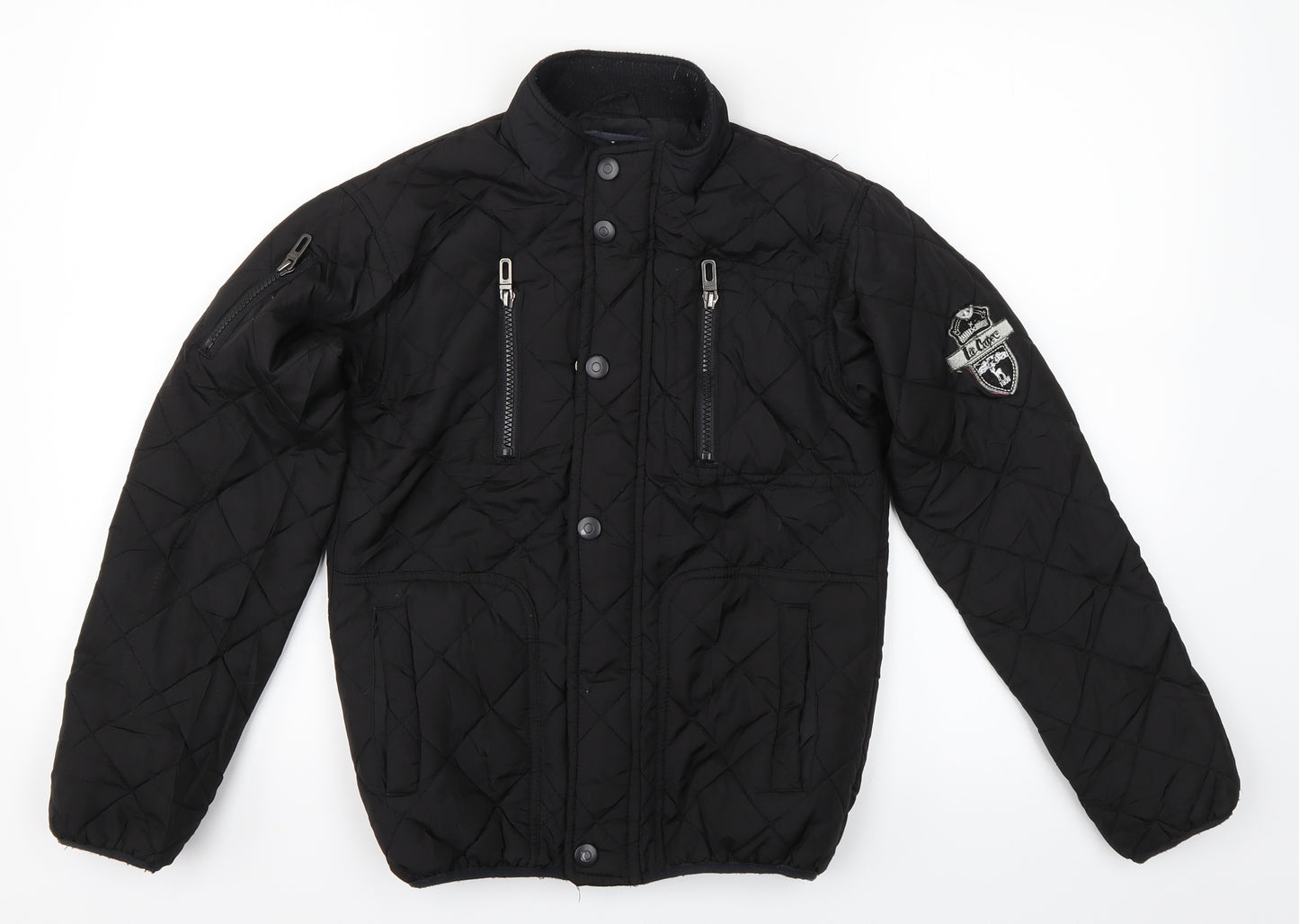 Lee Cooper Boys Black   Basic Jacket Jacket Size 9-10 Years