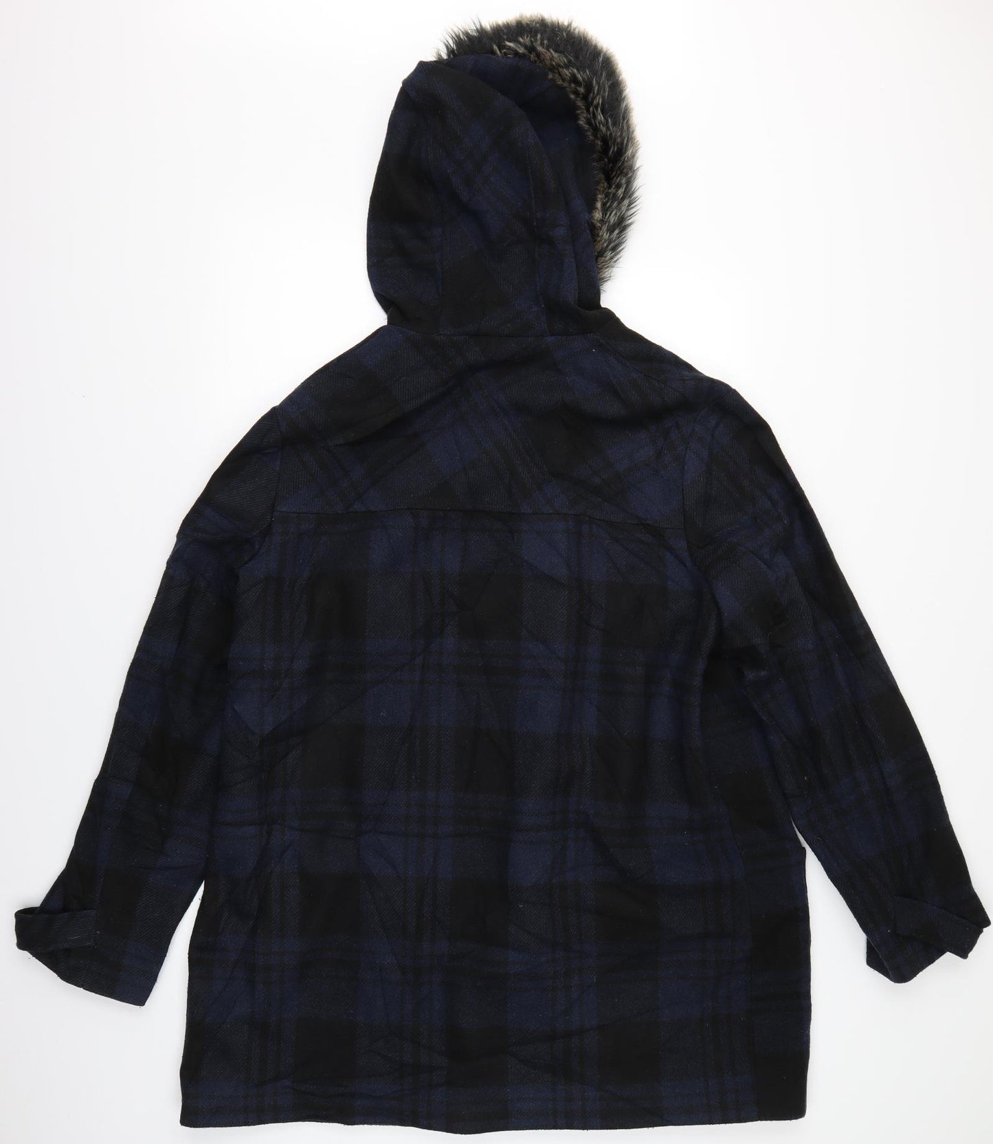 F&F Womens Blue Plaid  Jacket Coat Size 22
