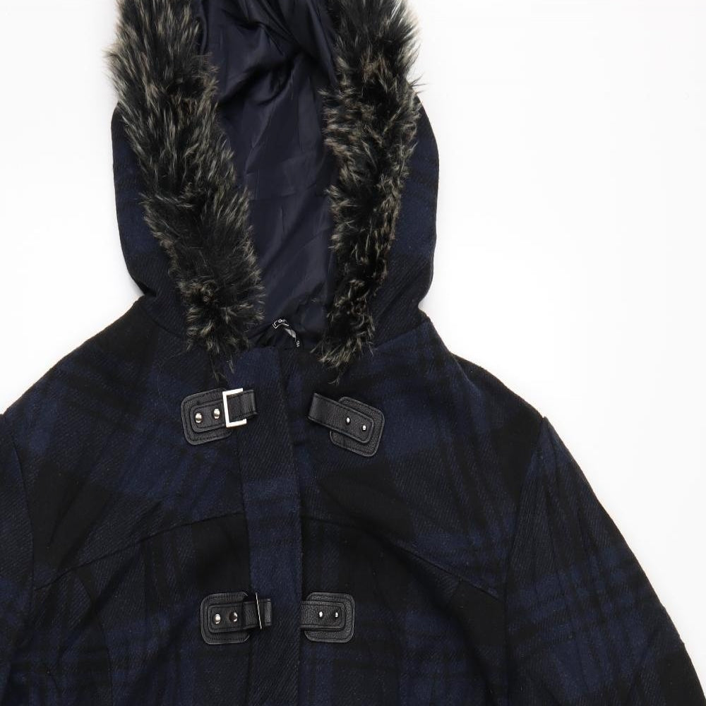 F&F Womens Blue Plaid  Jacket Coat Size 22