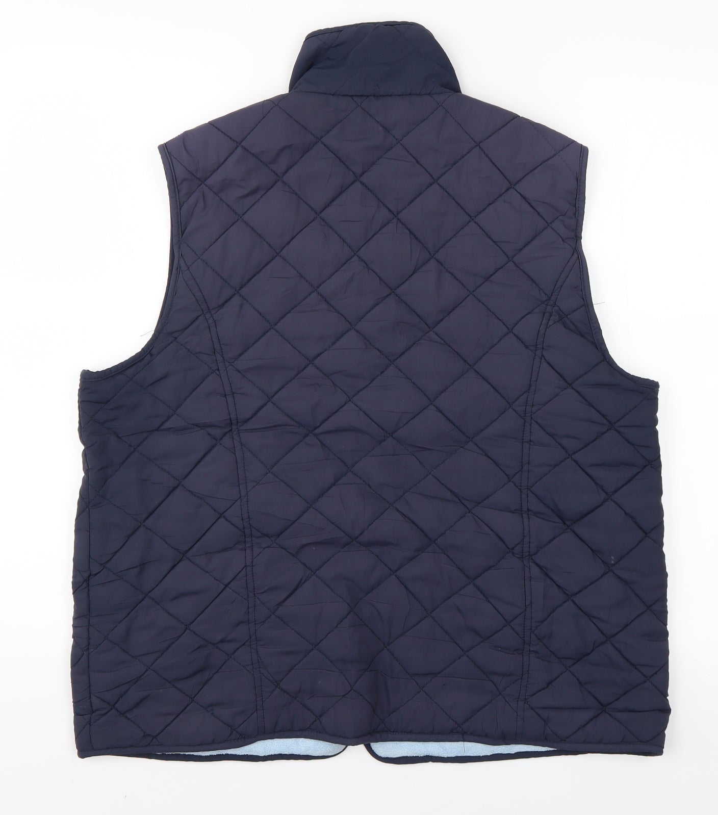 Dunnes Stores Womens Blue   Puffer Jacket Coat Size 12  - sleeveless