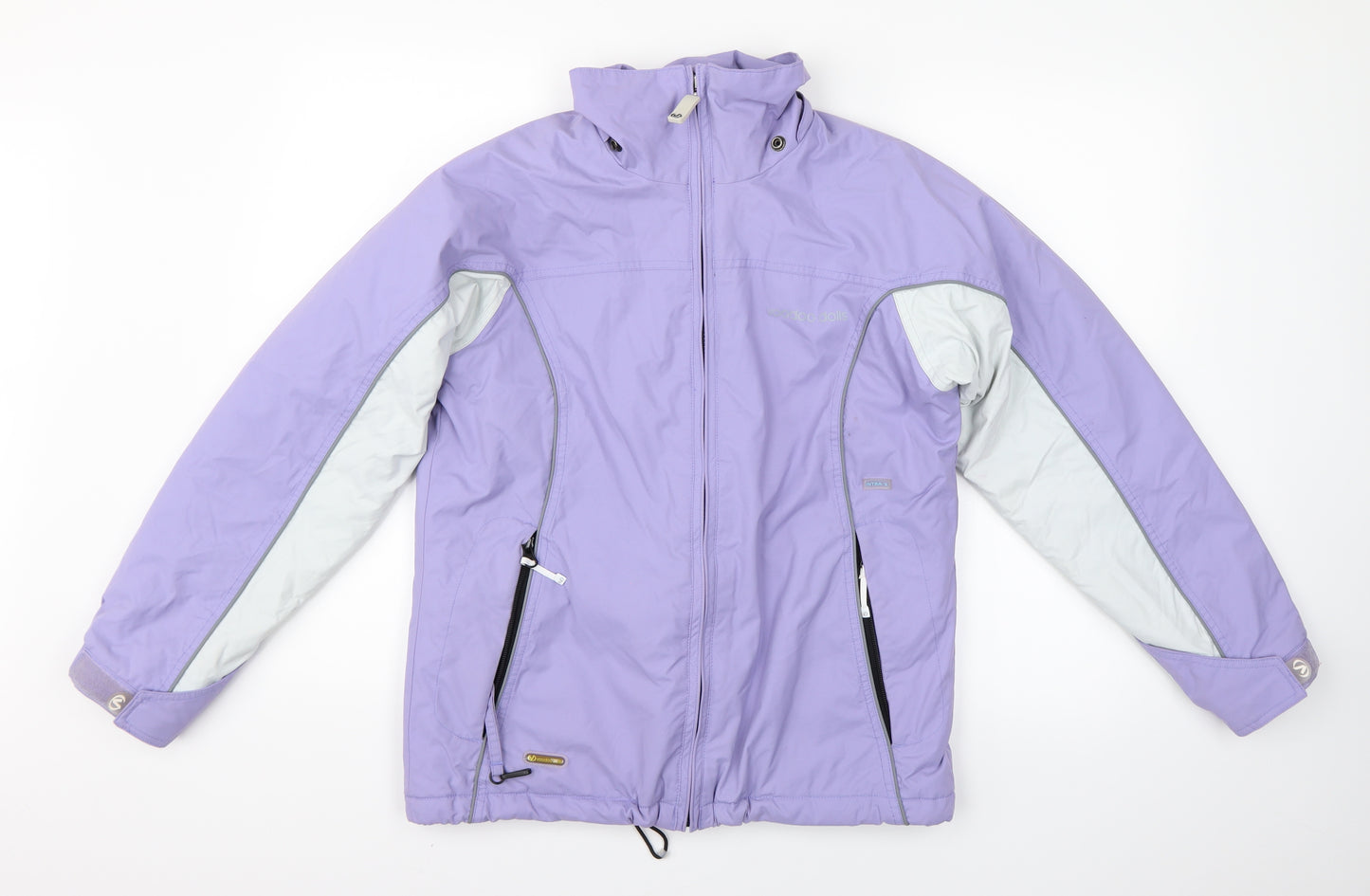 voodoo dolls Womens Purple   Rain Coat Coat Size XS