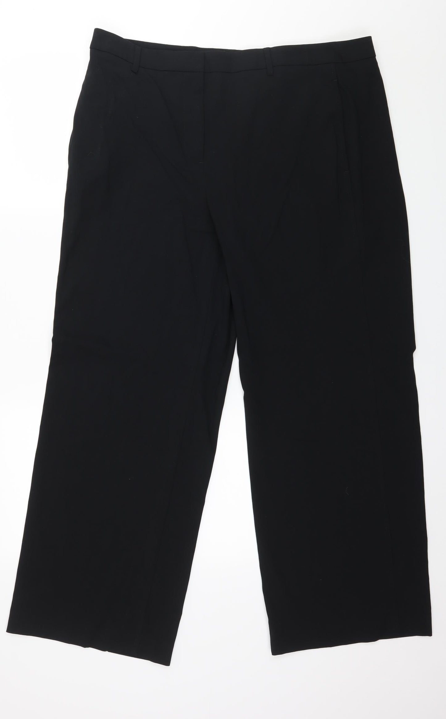Marks and Spencer Womens Black   Trousers  Size 18 L29 in