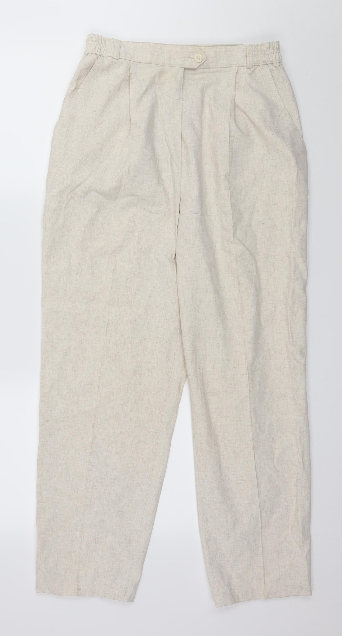 Preworb Womens Ivory   Trousers  Size 28 in L27 in