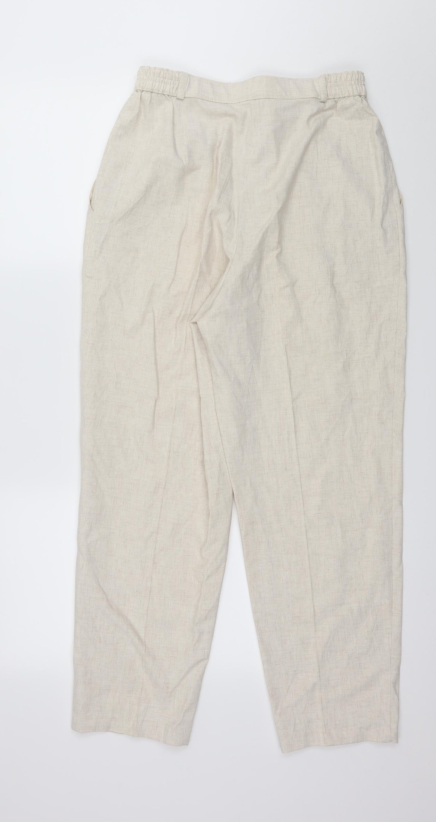Preworb Womens Ivory   Trousers  Size 28 in L27 in