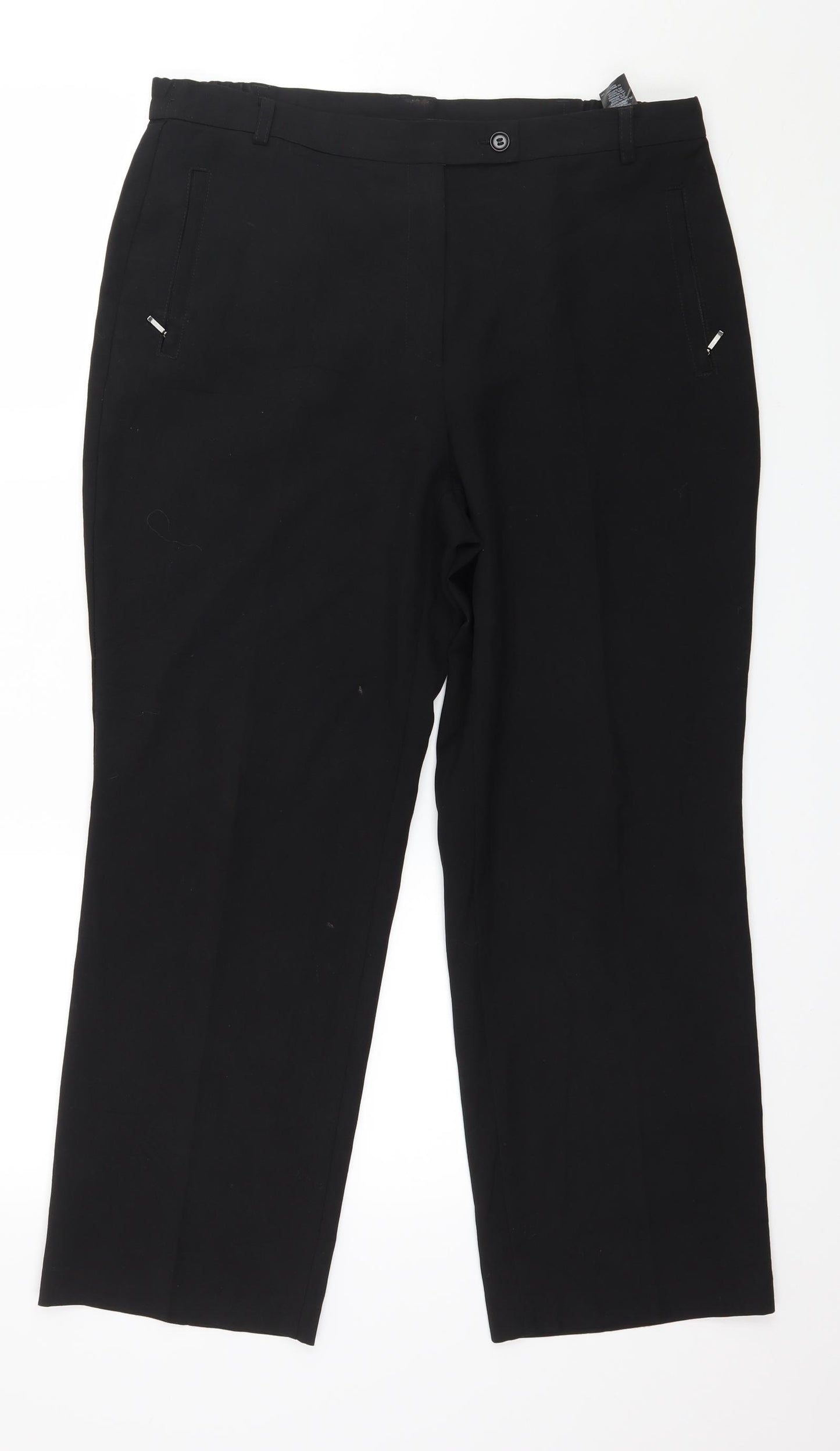 Marks and Spencer Womens Black   Trousers  Size 14 L27 in