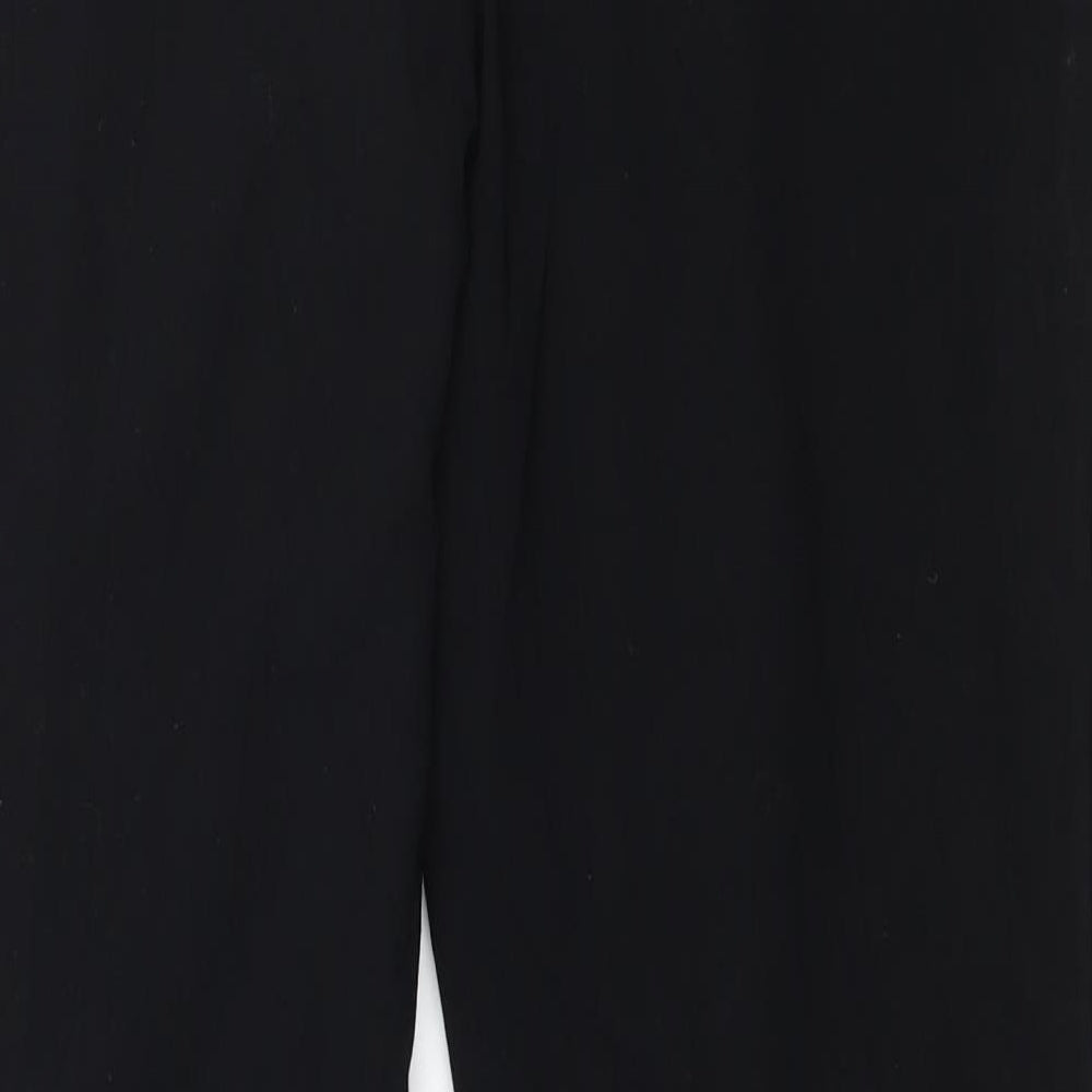 Papaya Womens Black   Trousers  Size 12 L28 in